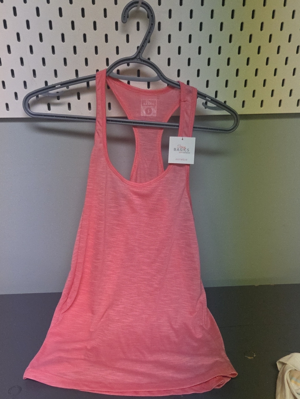 Basics Women's Coral Racerback Tank Top
